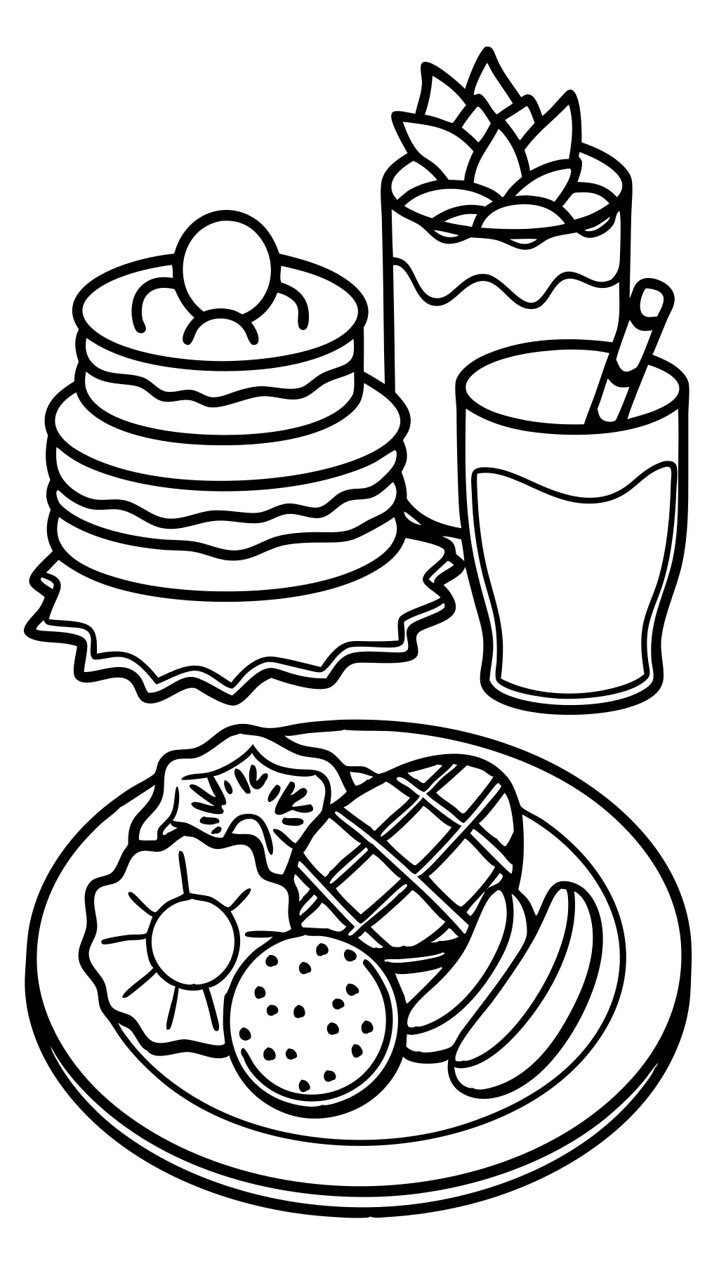 coloring pages breakfast